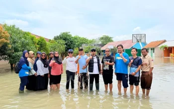 smpn 25 kota serang terendam banjir