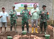 Kodim Serang Bangun RTLH Warga di Cikeusal